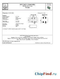Datasheet DVC2365 manufacturer Temex