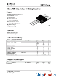 Datasheet BUF636A manufacturer TEMIC