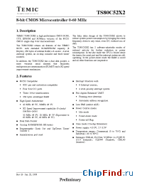 Datasheet TS80C32X2-LIER manufacturer TEMIC