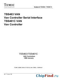 Datasheet TSS461 manufacturer TEMIC