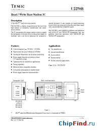 Datasheet U2270B manufacturer TEMIC