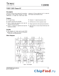 Datasheet U2309B-FLG3 manufacturer TEMIC