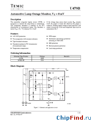 Datasheet U479B-FP manufacturer TEMIC