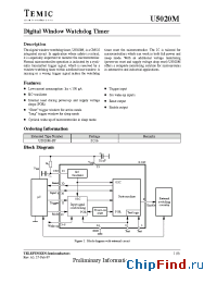 Datasheet U5020M-FP manufacturer TEMIC