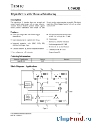 Datasheet U6803B-FP manufacturer TEMIC