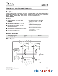 Datasheet U6805B manufacturer TEMIC