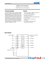 Datasheet THC63LVD104S manufacturer THine