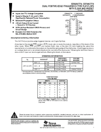 Datasheet 5962-8752501MCA manufacturer TI
