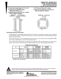 Datasheet 5962-9074901MSA manufacturer TI