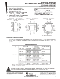 Datasheet 5962-9761601Q2A manufacturer TI
