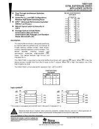 Datasheet 74AC11240PWR manufacturer TI
