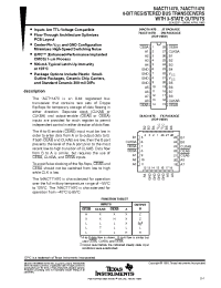 Datasheet 74ACT11470DWR manufacturer TI