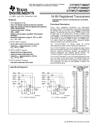 Datasheet 74FCT162H952CTPVC manufacturer TI