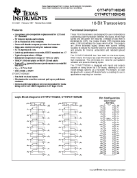 Datasheet 74FCT163H245CPVCT manufacturer TI