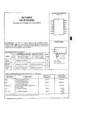 Datasheet 74LS92DC manufacturer TI