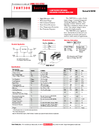 Datasheet 78HT300 manufacturer TI