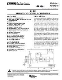 Datasheet ADS1243 manufacturer TI