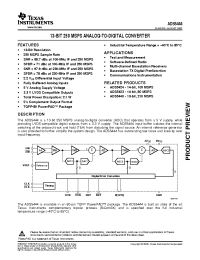 Datasheet ADS5444IPFPR manufacturer TI