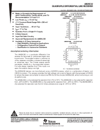 Datasheet AM26C32CD manufacturer TI