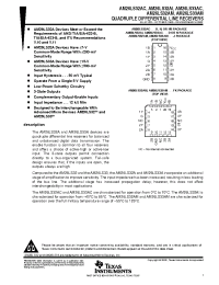 Datasheet AM26LS32AID manufacturer TI