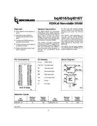 Datasheet BQ4016YMC-70 manufacturer TI