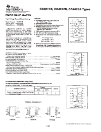 Datasheet CD4011BM96E4 manufacturer TI