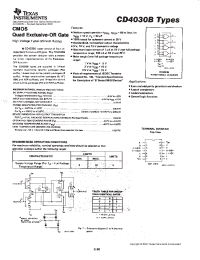 Datasheet CD4030BF manufacturer TI