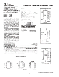 Datasheet CD4040BM96 manufacturer TI