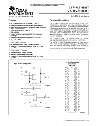 Datasheet CY74FCT162841CTPAC manufacturer TI