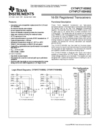 Datasheet CY74FCT163952CPACT manufacturer TI