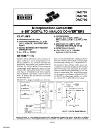 Datasheet DAC707JP-BI manufacturer TI
