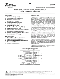 Datasheet DAC7554IDGS manufacturer TI