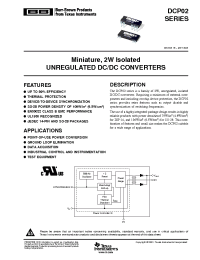 Datasheet DCP021212 manufacturer TI