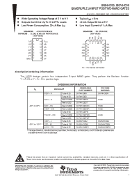 Datasheet JM38510/65001BCA manufacturer TI