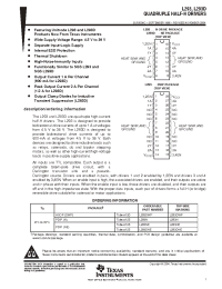 Datasheet L293D manufacturer TI