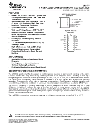 Datasheet LM2575-05IN manufacturer TI