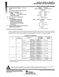 Datasheet LM285-2.5 manufacturer TI