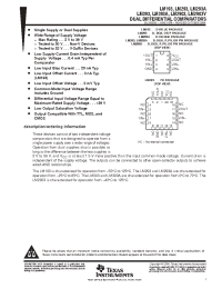 Datasheet LM2903 manufacturer TI