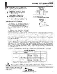 Datasheet LM317LCLP manufacturer TI