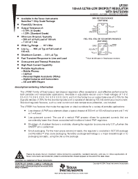 Datasheet LP2981-125DBVT manufacturer TI