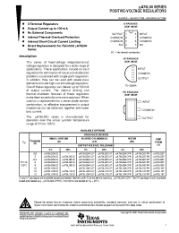 Datasheet mA78L00D manufacturer TI