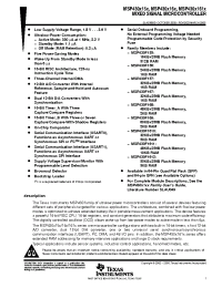Datasheet MSP430X161X manufacturer TI