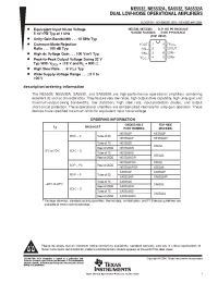 Datasheet NE5532AP manufacturer TI
