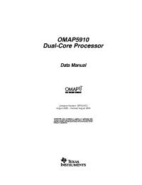 Datasheet OMAP5910 manufacturer TI