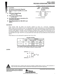 Datasheet OP-07DPSR manufacturer TI