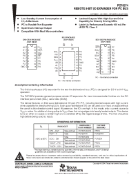 Datasheet PCF8574A manufacturer TI