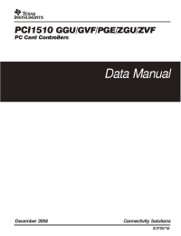Datasheet PCI1510ZGU manufacturer TI