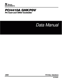 Datasheet PCI4410AGHK manufacturer TI