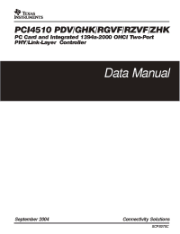 Datasheet PCI4510RZVF manufacturer TI