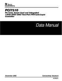 Datasheet PCI7510PDV manufacturer TI